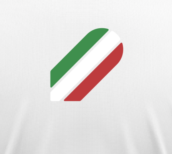 White t-shirt IVVA Italy tricolor - Image 2