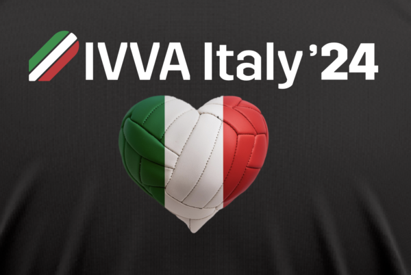 Black t-shirt IVVA Milan 24 with volleyball heart - Image 2