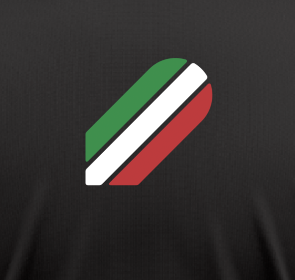 Black t-shirt IVVA Italy tricolor - Image 2