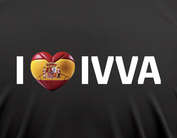 Black t-shirt I ♥ IVVA (Spain heart) - Image 2