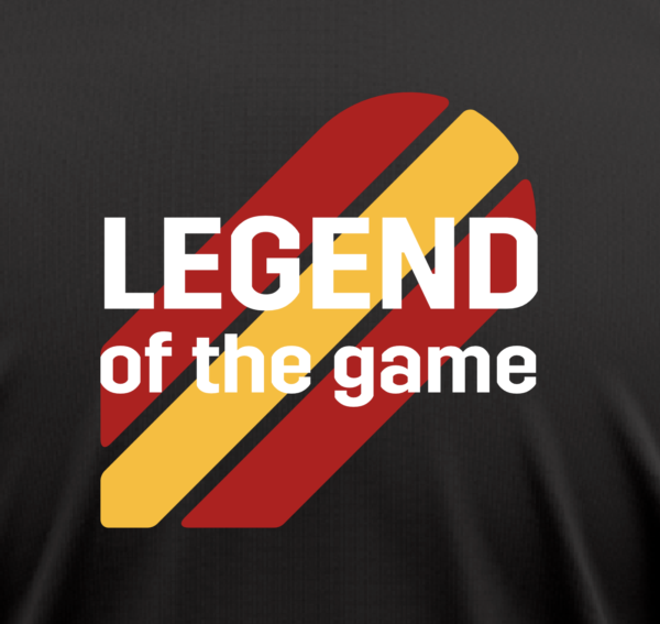 Black t-shirt "LEGEND of the game" with IVVA Spain tricolor sign - Image 2