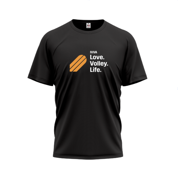 Black t-shirt "Love. Volley. Life."