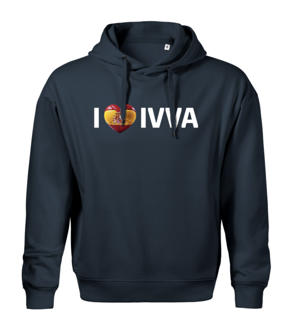 Midnight blue hoodie “I LOVE IVVA"