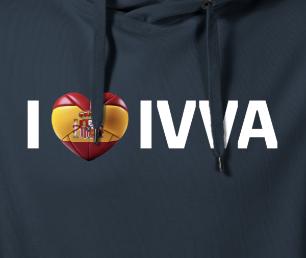 Midnight blue hoodie “I LOVE IVVA" - Image 2