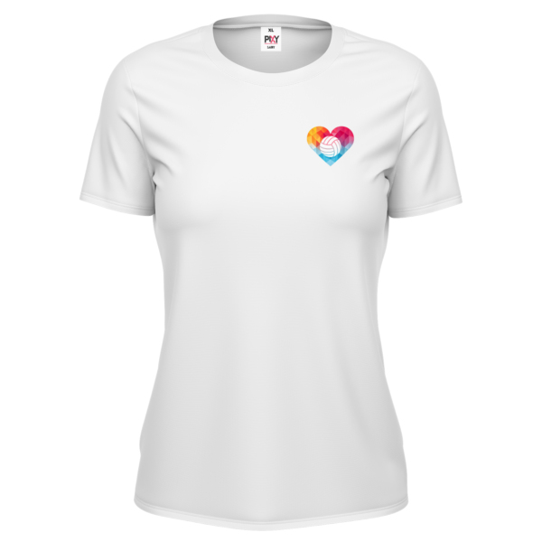 White women's t-shirt Small ♥ Volley