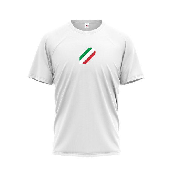 White t-shirt IVVA Italy tricolor