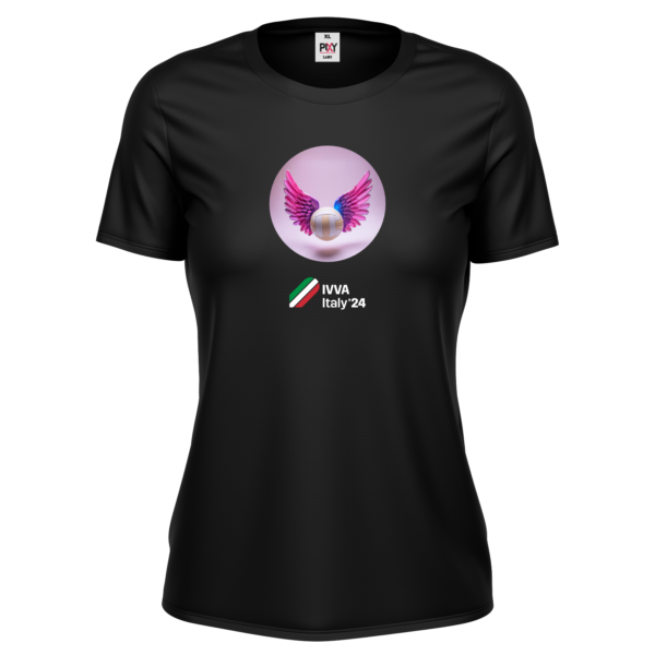 Black women's t-shirt Flying ball