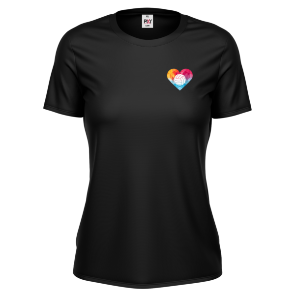 Black women's t-shirt Small ♥ Volley