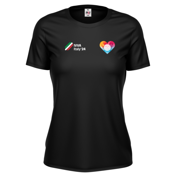 Black women's t-shirt IVVA Milan 24 with love